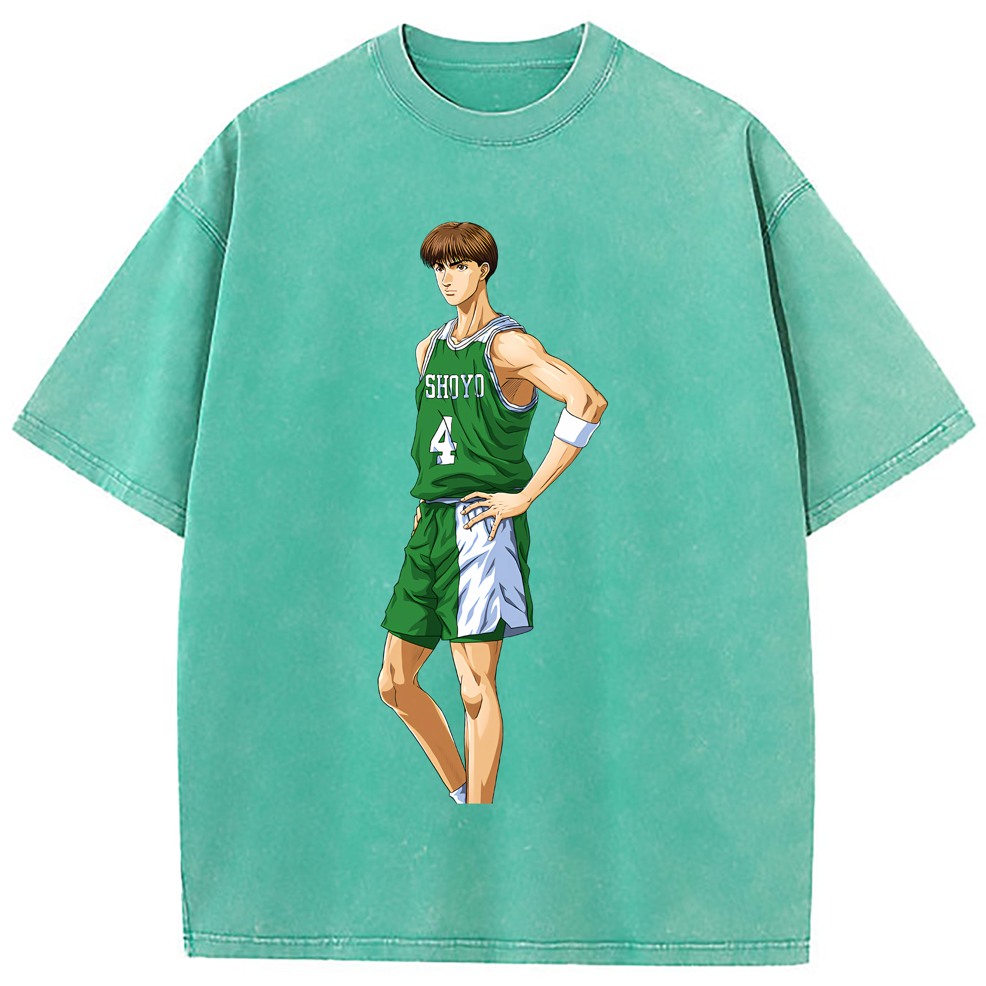 （画像用） SLAM DUNK／スラムダンク 綿100% ヴィンテージ風 半袖Tシャツ（フロントプリント）